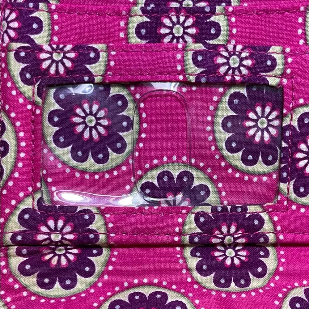 Vera Bradley Pink Paisley Pattern Quilted Wallet - Picture 8 of 8